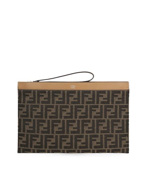 fendi ff medium flat pouch